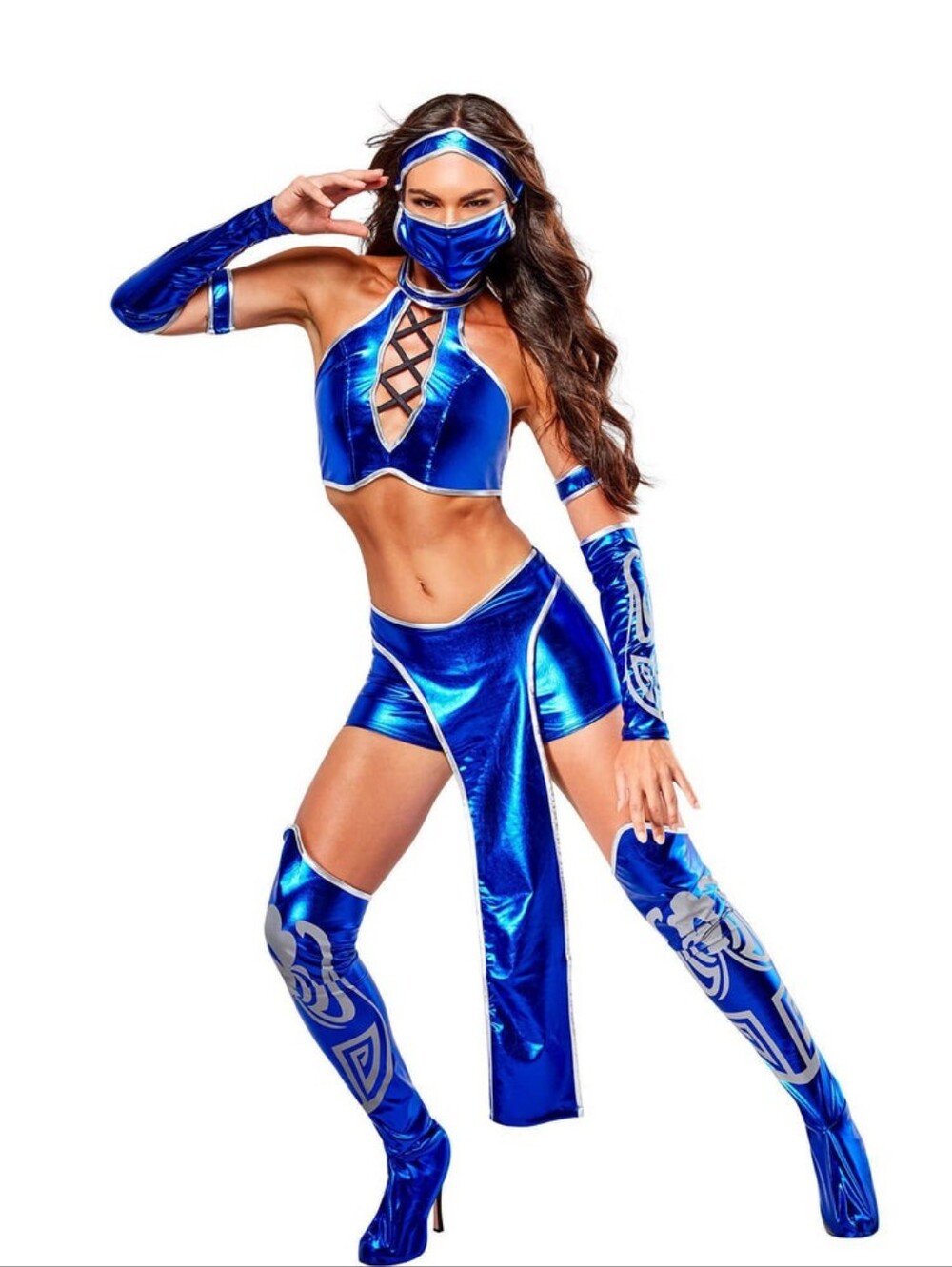 Adult Mortal Kombat Kitana Costume - Picture 2 of 4